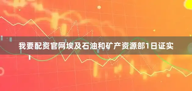 我要配资官网埃及石油和矿产资源部1日证实