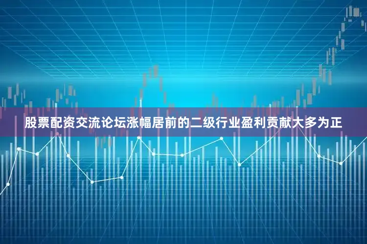 股票配资交流论坛涨幅居前的二级行业盈利贡献大多为正